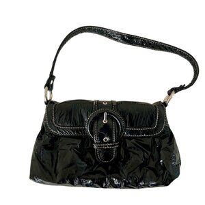90’s Vintage Black Crinkle Mini Bag